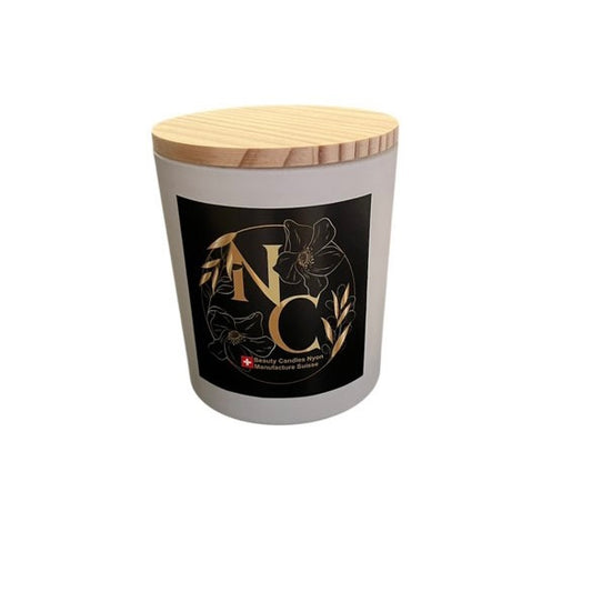 Bougie blanche parfumée, 310 gr - NC Candles